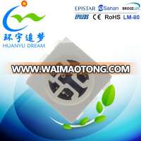 Huanyu RGB Chip high power 0.2w 5050 rgb led smd