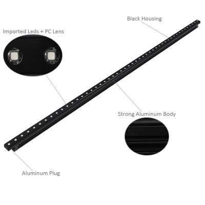 16Pixel led linear bar RGBW led disco light for stage slim Aluminum body 12V linear lighting 12W