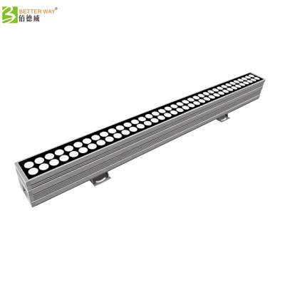 High powerDMX controller led linear wall washer 120W use in outdoor hotel building facade lighting